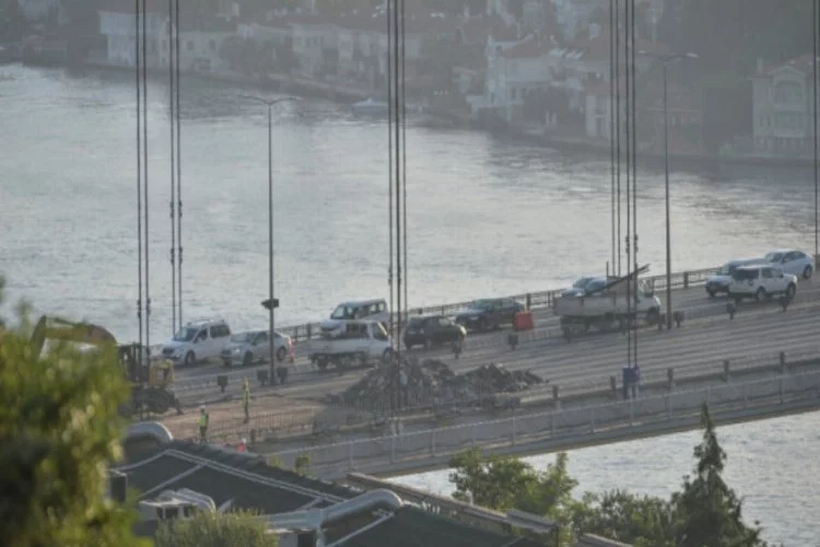 Fatih Sultan Mehmet Köprüsü'nde onarım çalışması başladı