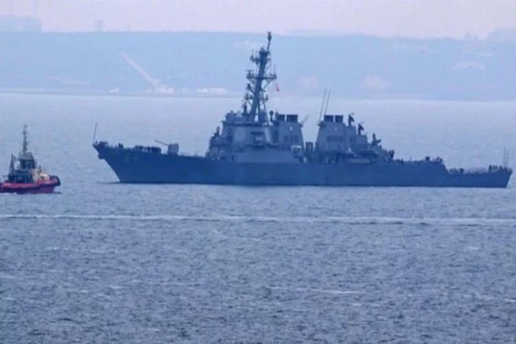 Rusya'dan Karadeniz'e giren ABD savaş gemisiyle ilgili açıklama