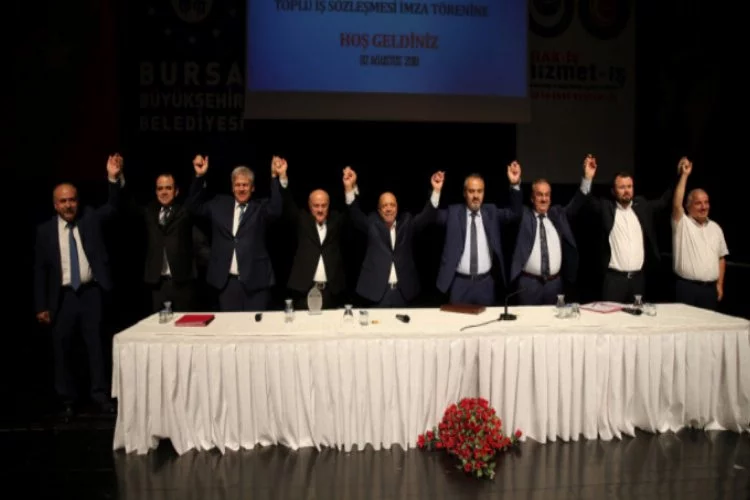 Bursa Büyükşehir'de toplu sözleşme sevinci