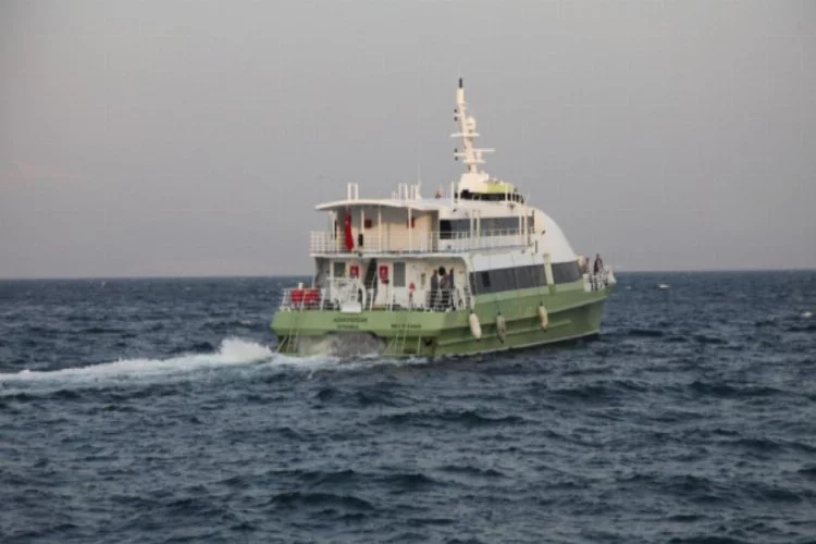 Bursa'da deniz ulaşımına hava muhalefeti engeli