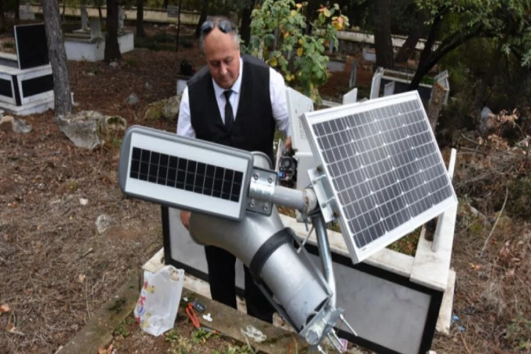 Bursa'da güneş enerjisiyle çalışan 'Duamatik'i tasarladı