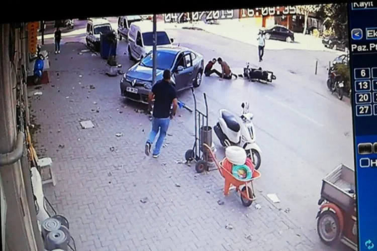 Bursa'da dehşet veren kaza saniye saniye kamerada!
