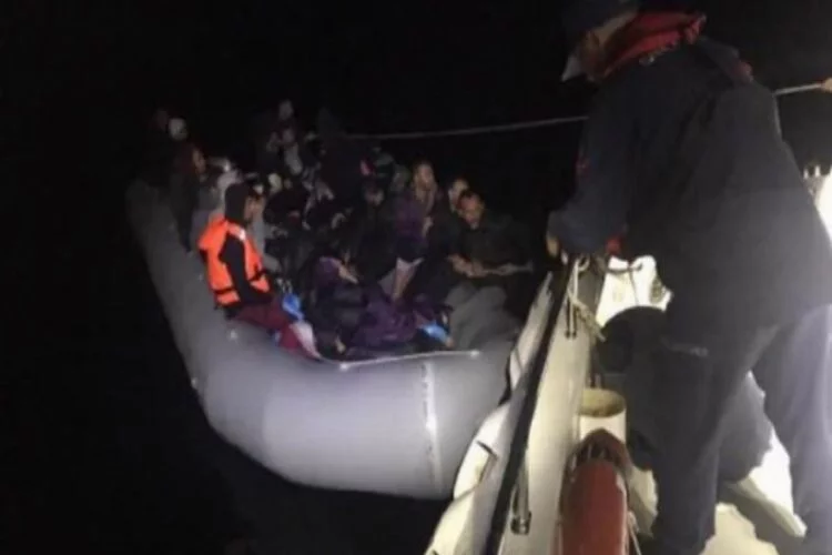 Didim açıklarında 40 kaçak göçmen yakalandı