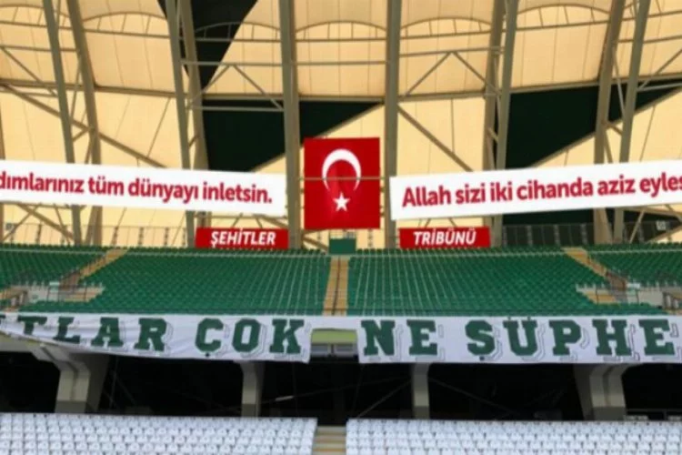 Konyaspor'dan 'Şehitler Tribünü' kararı