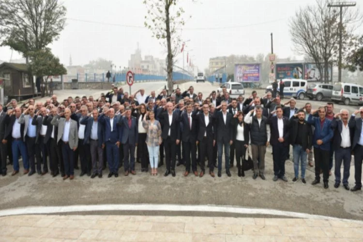 Mustafakemalpaşa'da Muhtarlar Günü törenle kutlandı