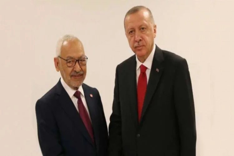 Cumhurbaşkanı Erdoğan, Gannuşi'yi kabul etti