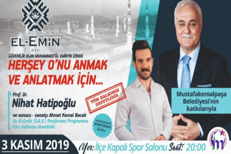 Hatipoğlu Mustafakemalpaşa'da konferansa katılacak