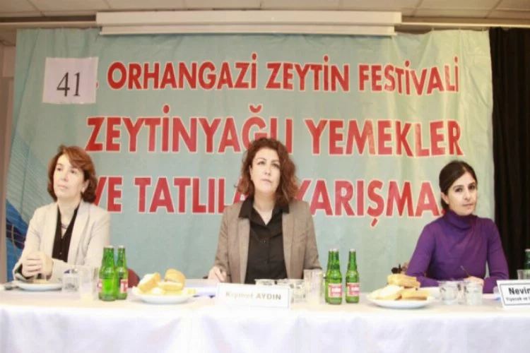 Bursa'da zeytin yağlı yemekler yarıştı
