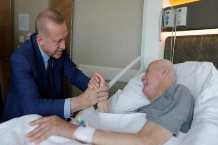 Erdoğan, Şevket Kazan'ı ziyaret etti