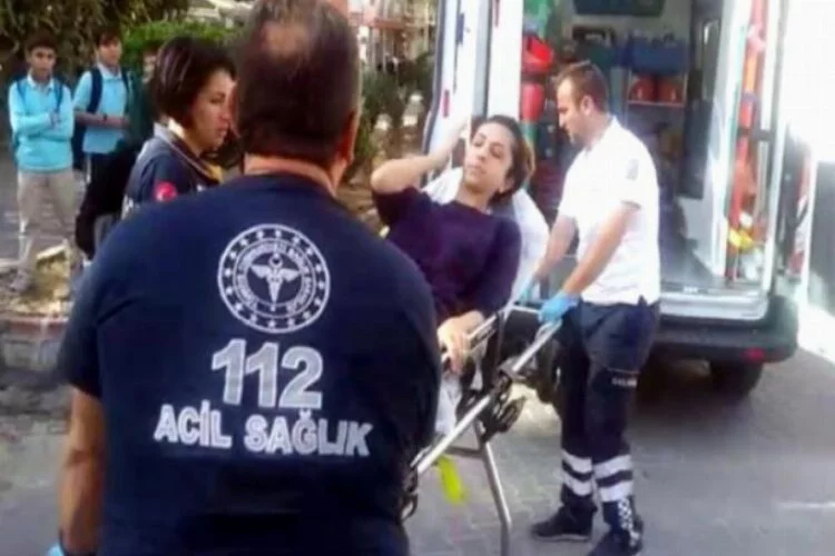 Azeri kadın kazada yaralandı