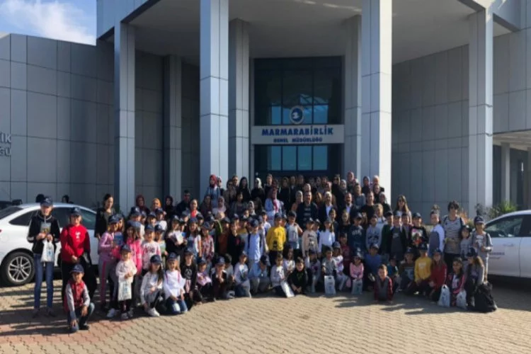 Üreticilerin çocuklarından Marmarabirlik'e ziyaret