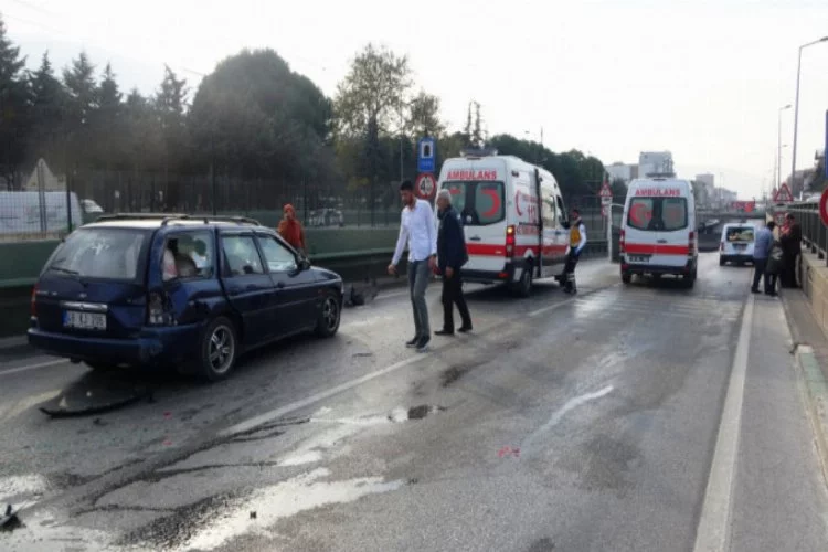 Bursa'da zincirleme kaza! Yaralılar var