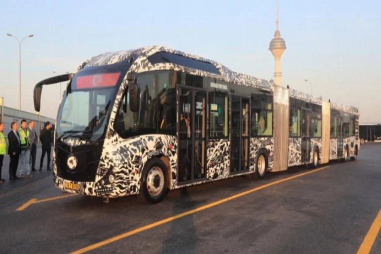 İmamoğlu, Bursa İnegöl'de üretilen yerli üretim metrobüsü test etti!