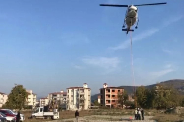 Bursa semalarında uçan helikopterin sırrı çözüldü