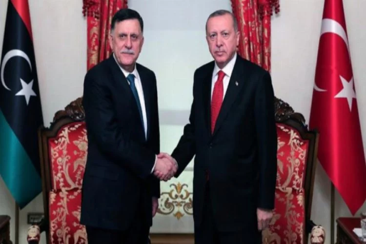Cumhurbaşkanı Erdoğan, Fayez Al Sarraj'ı kabul etti