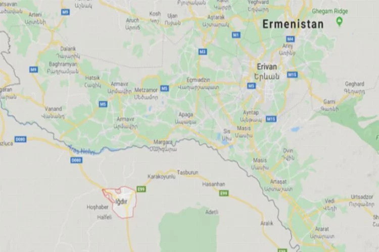 Iğdır'ı sınırında gösteren Ermenistan televizyonuna büyük tepki