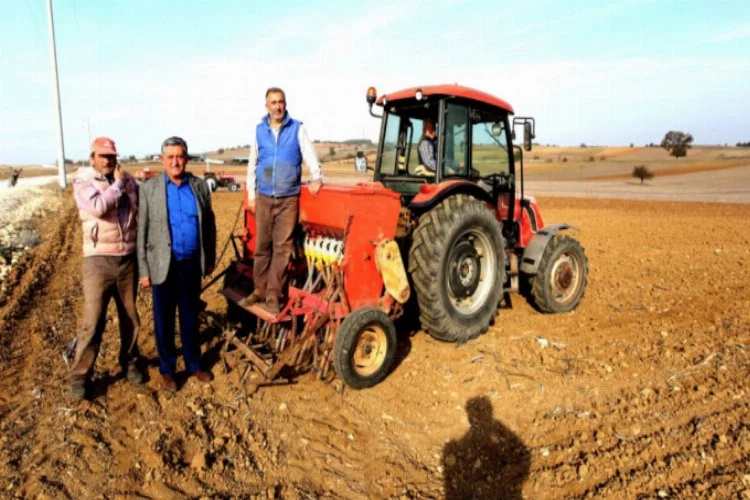 Yenişehir'de buğday ekimine başlandı