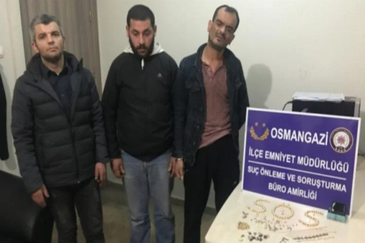 Bursa'da kuyumcu soyguncuları yakalandı!