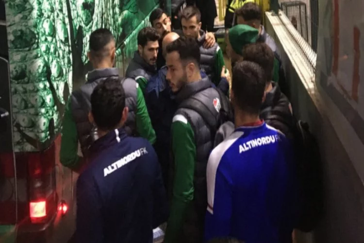 Altınordu-Bursaspor maçı sonrası ortalık karıştı!
