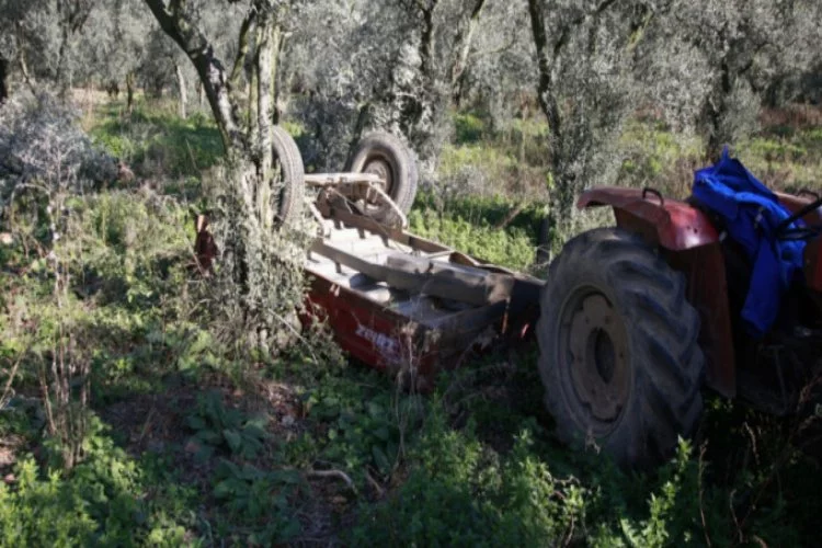 Bursa'da freni boşalan traktörün sürücüsü...