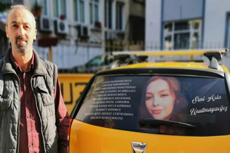 Ceren Özdemir cinayeti sonrası taksisine bu yazıyı yapıştırdı