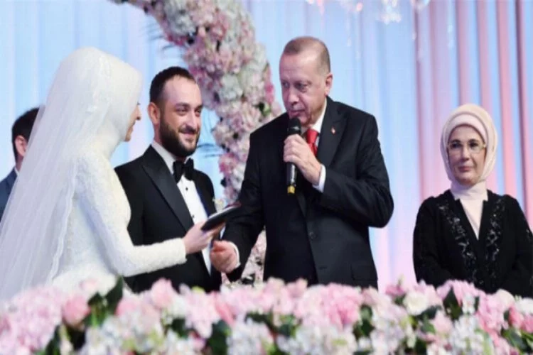 Erdoğan nikah şahidi oldu!