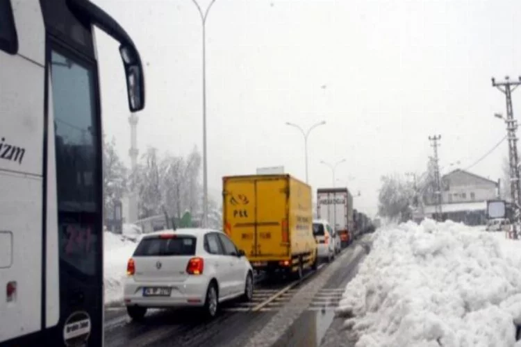 Kahramanmaraş'ta kar yağışı engeli