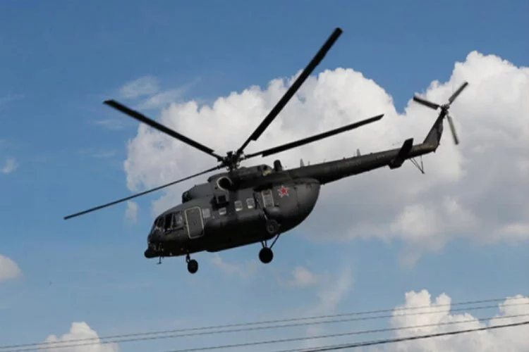 Rus helikopteri zorunlu iniş yaptı!