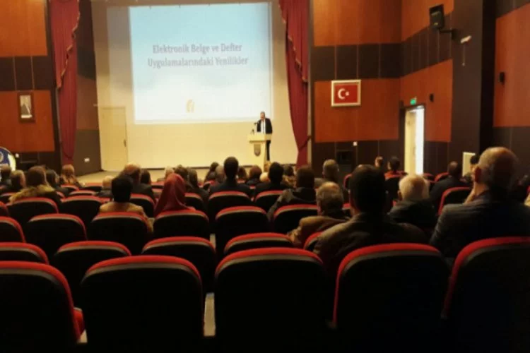 Bursa Yenişehir'de muhasebeci ve esnaflara e-uygulamalar anlatıldı