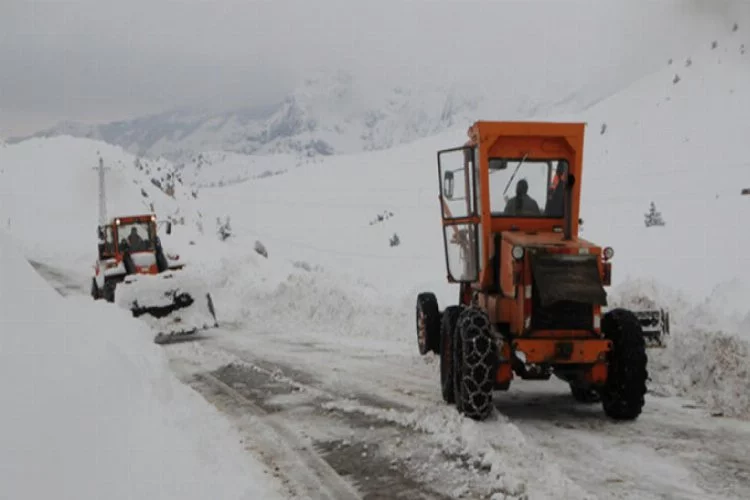 70 köy yolu kardan kapalı