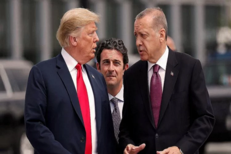 Erdoğan Trump'la görüştü