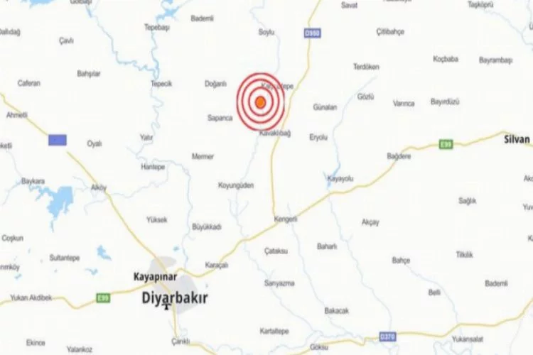 Diyarbakır'da deprem