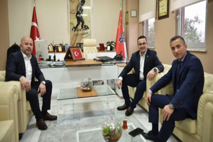 Başkan Kanar'dan Emniyet Müdürü Mithat Öztaş'a ziyaret
