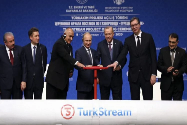 TürkAkım doğal gaz boru hattı açıldı