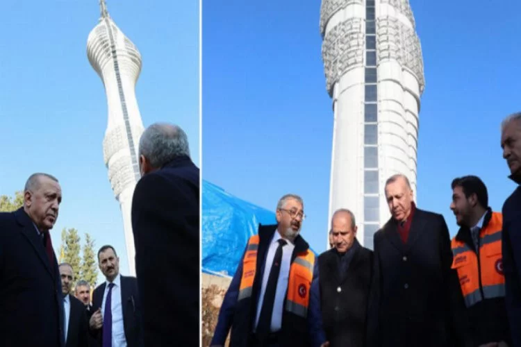 Erdoğan, Çamlıca Kulesi'ni inceledi