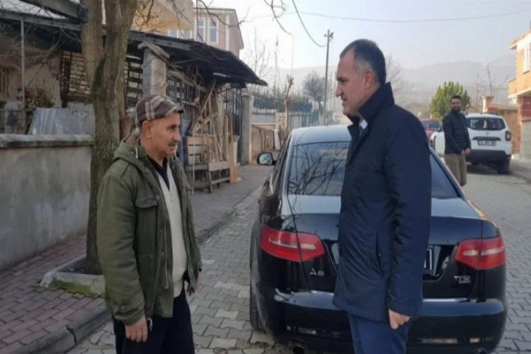 Bursa'da mahalleyi temizleyen gönüllü vatandaşa Başkan Taban'dan ziyaret