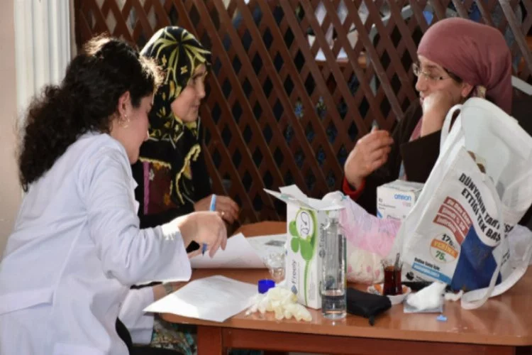 Bursa'da köylerde sağlık taraması başladı