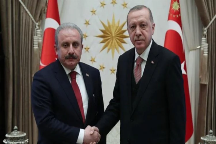 Erdoğan, TBMM Başkanı Şentop'u kabul etti