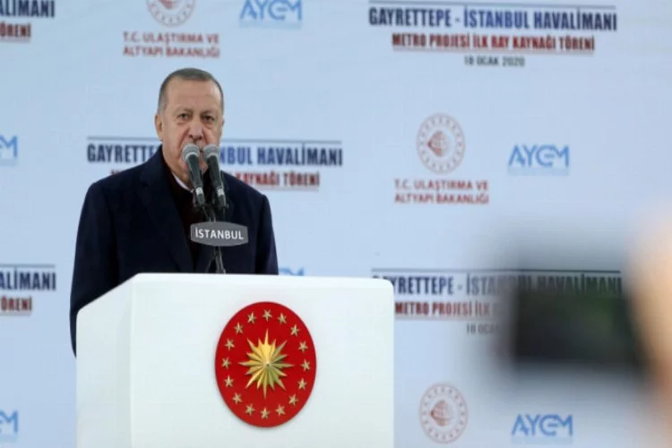 Erdoğan'dan İstanbul Havalimanı Metrosu için ilk kaynak