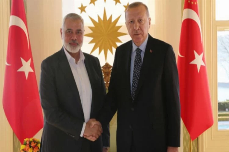 Erdoğan, Hamas lideri Heniyye ile görüştü