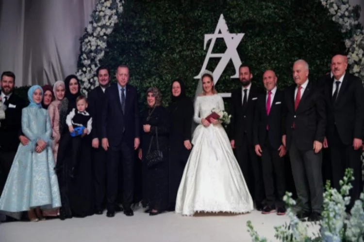 Erdoğan, nikah törenine katıldı