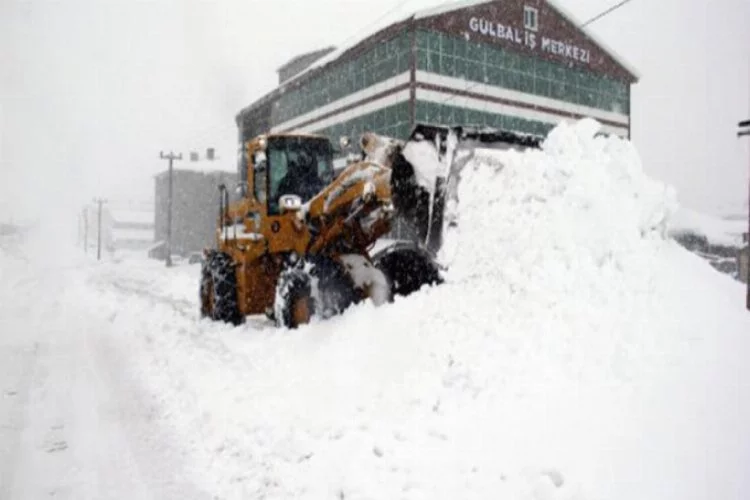Bitlis'te 33 köy yolu kardan kapalı