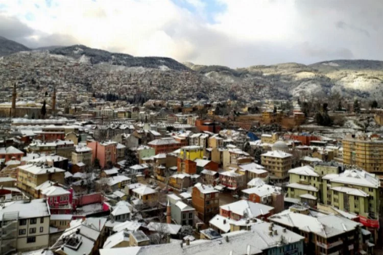 Bursa'da kar sonrası kartpostallık görüntüler!