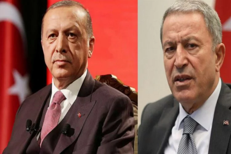 Cumhurbaşkanı Erdoğan ile Bakan Akar'dan kritik görüşme