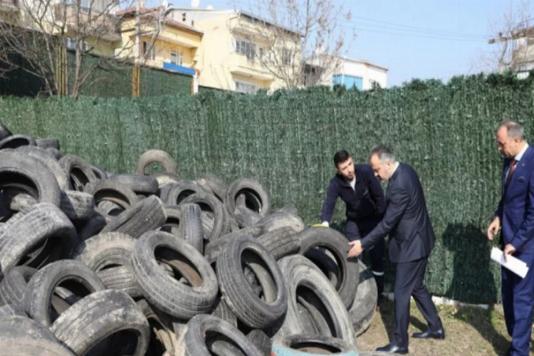 Bursa'da 50 bin atık araç lastiği toplandı