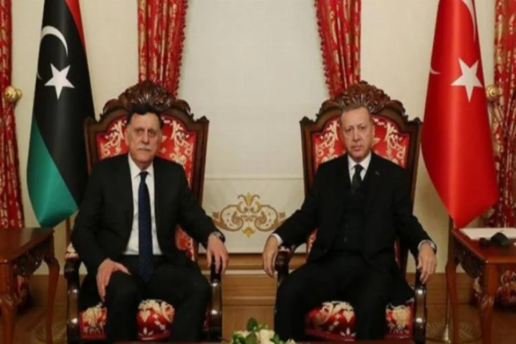 Erdoğan, Başkan Sarraj'ı kabul etti