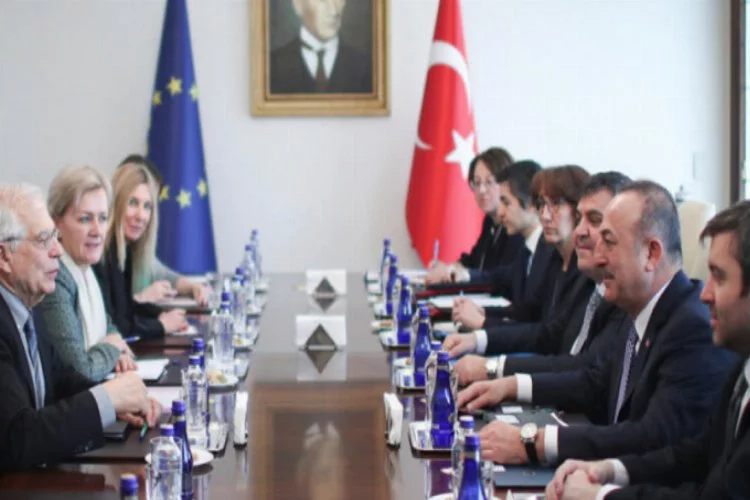 Bakan Çavuşoğlu, AB Yüksek Temsilcisi Borrell'i kabul etti