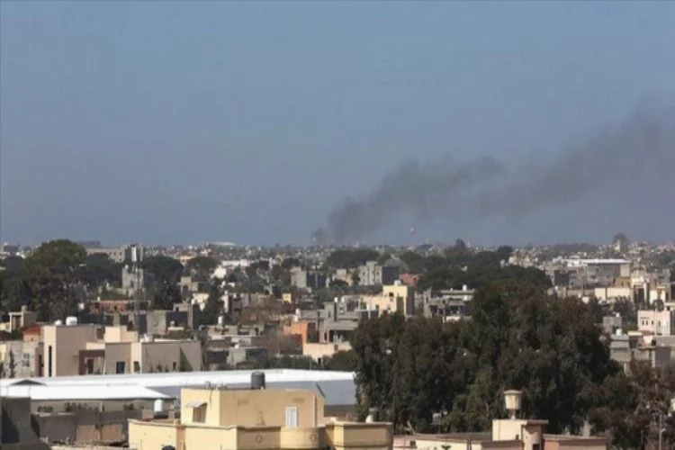 Libya'da UMH, Hafter güçlerine ait mühimmat deposunu imha etti