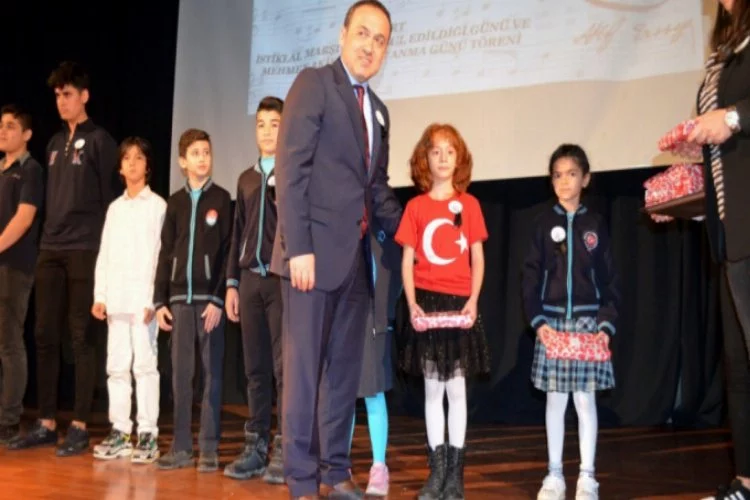 Bursa'da İstiklal Marşının 99. yılı kutlandı