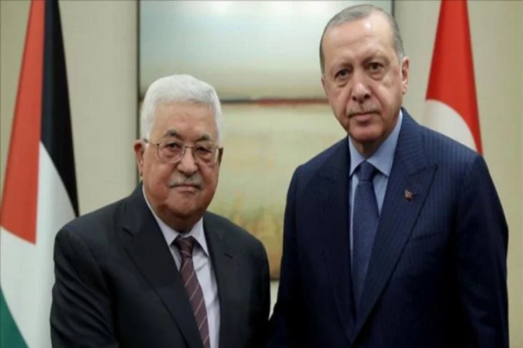Erdoğan, Filistin Devlet Başkanı ile görüştü